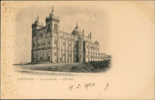 Postcard Karthago La Cathédrale. 1900 Tunesien