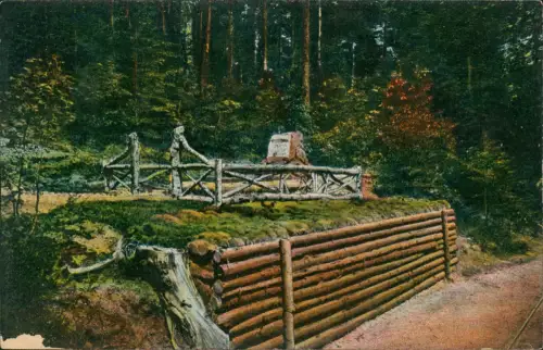 .Frankreich Vogesen Vosges. Sarkophagartiges Heldengrab Militaria WK1 1915