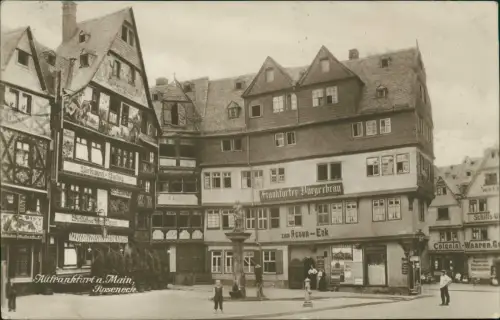 Frankfurt am Main Roseneck Frankfurter Bürgerbräu - Fotokarte 1928