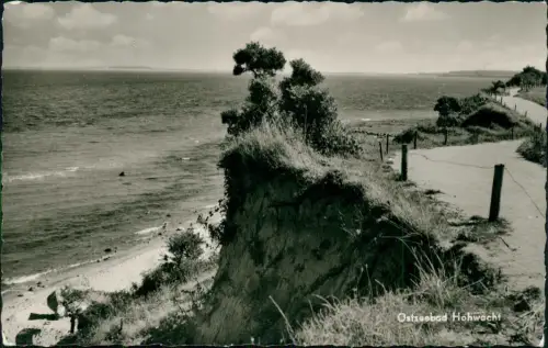 Ansichtskarte Hohwacht Strand Hohes Ufer Weg - Fotokarte 1960  Landpoststempel