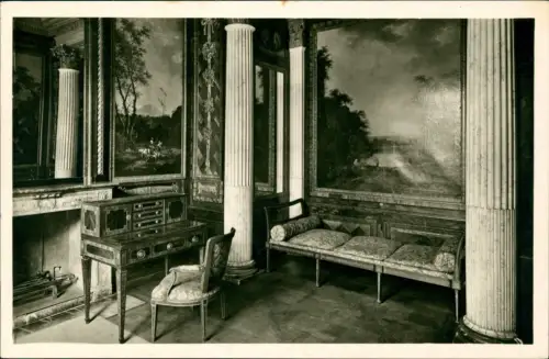 Ansichtskarte Schwetzingen Schlossgarten Badehaus - Raum 1954