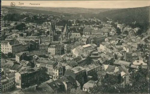 Postkaart Spa (Provinz Lüttich) Spa (kêr) (Spå / Spâ) Panorama. 1913