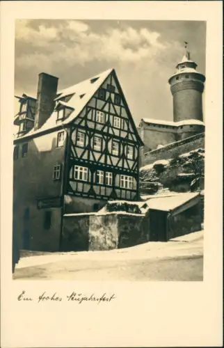 Nürnberg Nürnberger Burg Neujahr Winter Ausführungsmuster 1939