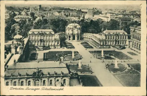 Innere Altstadt-Dresden Dresdner Zwinger Fernsicht auf Speicher 1933