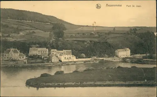 Postkaart Anseremme-Dinant Ansreme Dinant Pont St. Jean. 1917