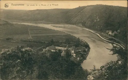 Anseremme-Dinant Ansreme Dinant Le coude de la Meuse et le Prieuré. 1917