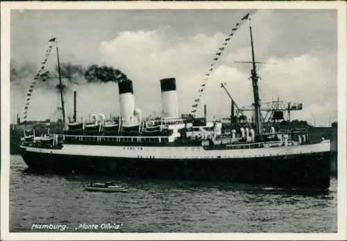 Ansichtskarte  Schiffe Dampfer Steamer Monte Olivia 1930