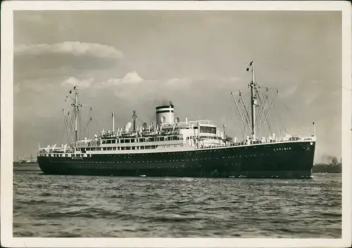Ansichtskarte  Schiffe Dampfer Steamer Caribia - Fotokarte 1935
