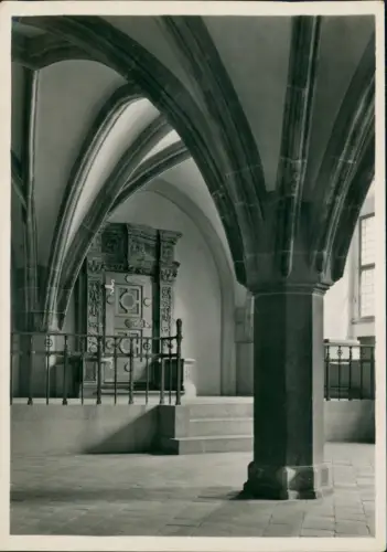 Postcard Breslau Wrocław Rathaus - Eingangshalle 1930