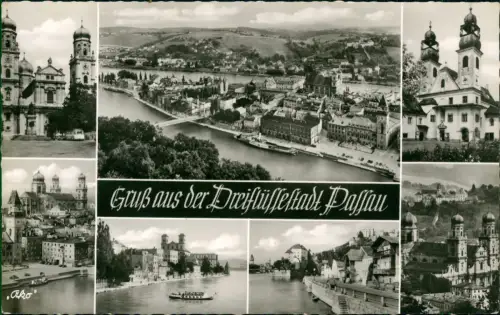 Ansichtskarte Passau Stadtteilansichten Fotokarte 1963