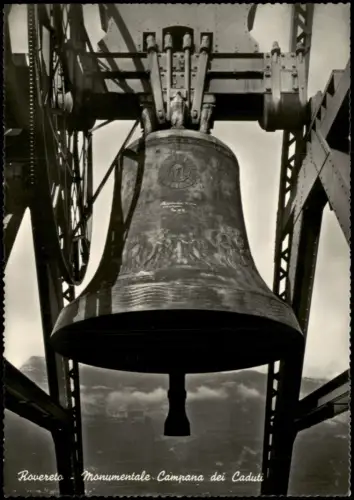 Cartolina Rovereto L'augusta Campana dei Caduti, Glocke 1960