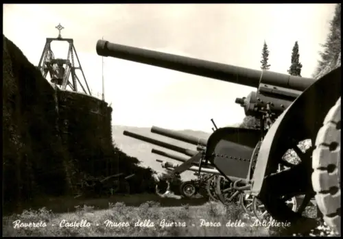 Rovereto Militär-Waffen Museum Museo della Guerra Parco delle Artiglierie 1960