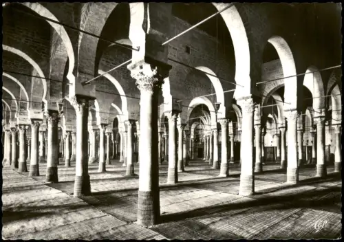 Kairouan القيروان Intérieur de la Grande Mosquée (Moschee) 1960