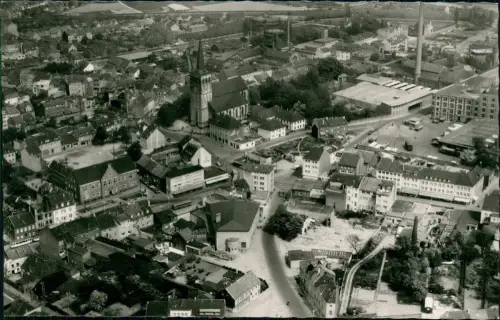 Ansichtskarte Hamburg Luftbild Fliegeraufnahme Kirche Fabrikanlage 1968