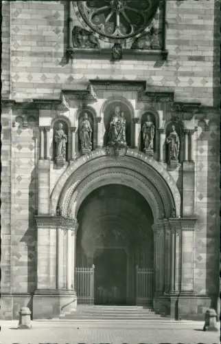 Ansichtskarte Speyer Domportal - Fotokarte 1956