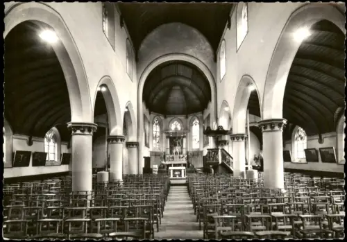 Postkaart Ravels Innenansicht der St.-Servatius-Kirche, Ravels 1960