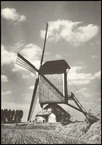 Postkaart Someren Bockwindmühle (Standerdmolen) 1955