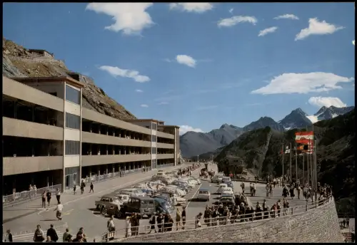 Heiligenblut am Großglockner Parkplatz Freiwandeck mit Großparkhaus 1965