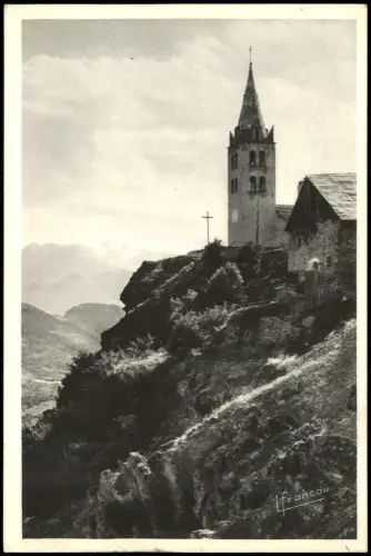 CPA Puy-Saint-Pierre Église de Puy-Saint-Pierre bei Briançon 1948
