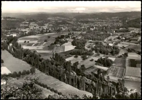 Saint-Léon-sur-Vézère Blick auf den Flusslauf der Vézère 1960