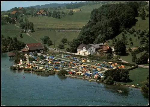 Ansichtskarte Meggen Camping Unterbergiswil am Vierwaldstättersee 1980