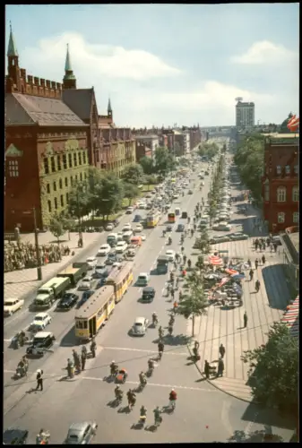 Kopenhagen København H. C. Andersens Boulevard mit Straßenbahn 1955