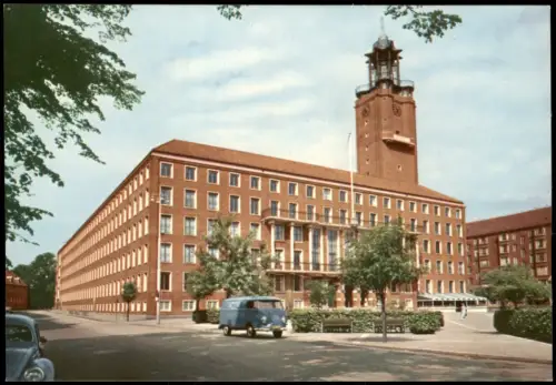 Postcard Frederiksberg Rådhus (Rathaus) 1960