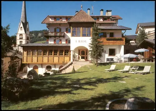Cartolina Gröden (Südtirol) Val Gardena Albergo Gasthof Uridl 1980