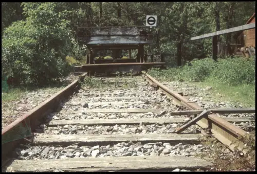 Ansichtskarte  Eisenbahn Schienen der Freistätter Moorbahn 1980