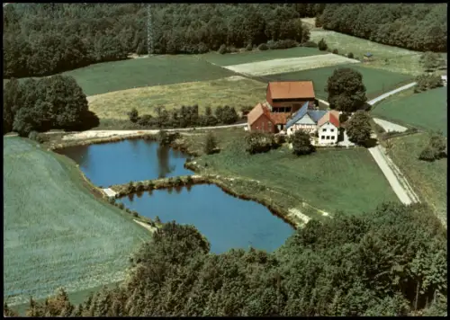 Bad Essen Luftaufnahme Pensionshaus Bergwirt Pöhler Rattinghauser-Berg 1970