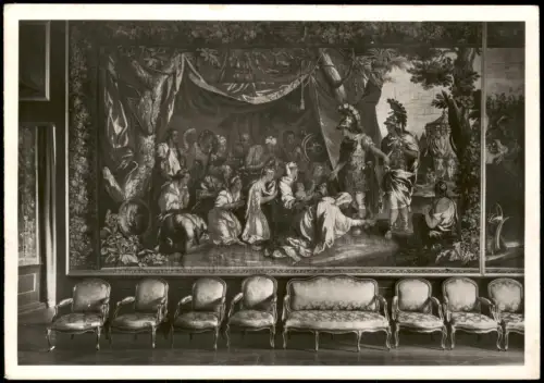 Ansichtskarte Detmold SCHLOSS DETMOLD - Großer Gobelinsaal 1960