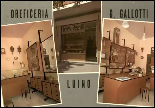 Luino OREFICERIA G. Gallotti Uhren Geschäft Via Vittorio Veneto 1980