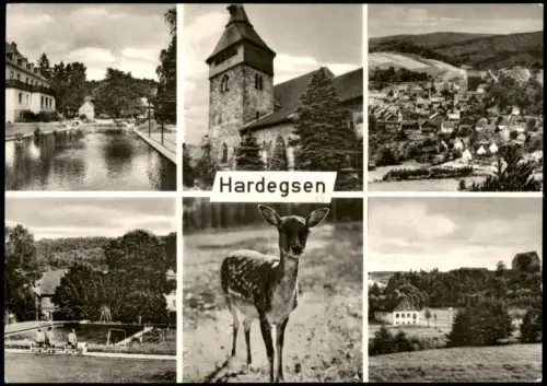 Ansichtskarte Hardegsen Mehrbildkarte mit div. s/w Ortsansichten 2011/1970