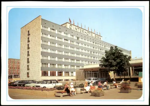 Ansichtskarte Halle (Saale) Interhotel Gera zur DDR-Zeit 1984