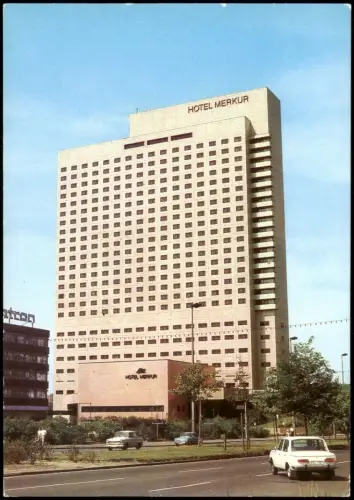 Ansichtskarte Leipzig Hotel MERKUR zur DDR-Zeit 1984