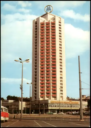 Ansichtskarte Leipzig Wohnhochhaus Wintergartenstraße 1981