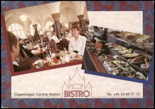 Kopenhagen København Restaurant Bahnhof Central Station BISTRO 1980