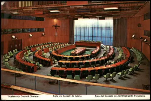 New York City United Nations Headquarter Trusteeship Council Chamber 1977