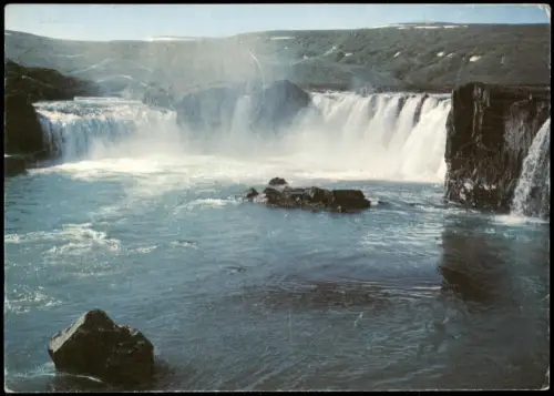 Island Iceland Wasserfall Goðafoss, Nordisland Island Iceland Wasserfall 1975