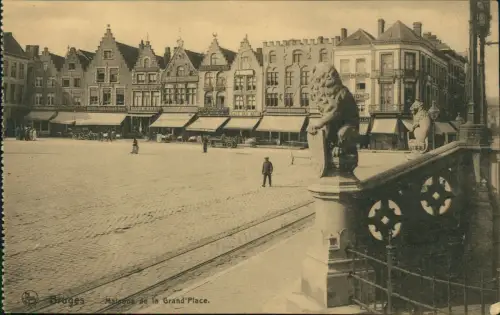 Brügge Brugge | Bruges Stadtteilansicht Maisons de la Grand'Place 1910