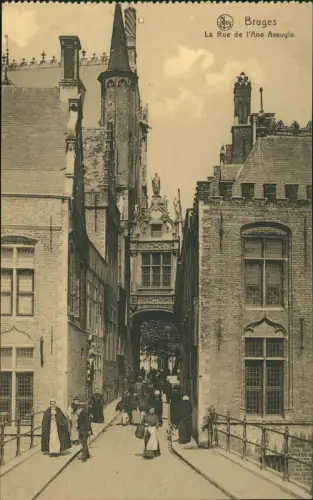 Postkaart Brügge Brugge | Bruges La Rue de l'Ane Aveugle 1910
