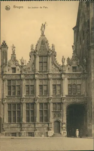 Postkaart Brügge Brugge | Bruges La Justice de Paix 1910