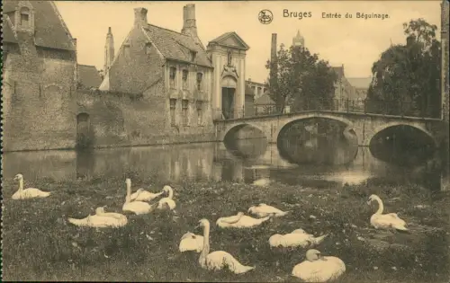 Brügge Brugge | Bruges Stadtteilansicht Entrée du Béguinage 1910