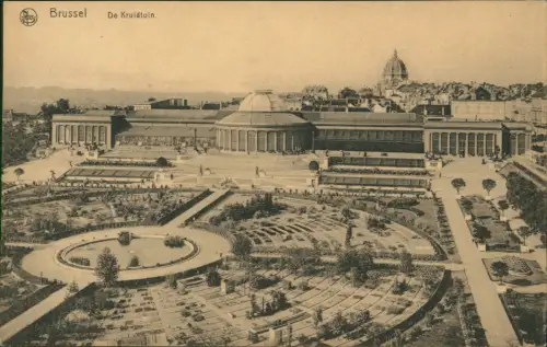 Postkaart Brüssel Bruxelles De Kruidtuin 1931