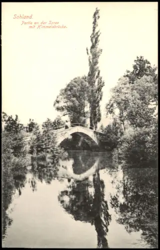 Sohland (Spree) Załom Partie an der Spreemit Himmelsbrücke. 1915
