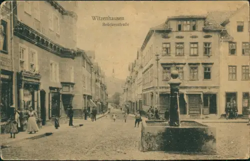 Ansichtskarte Witzenhausen Brückenstraße 1918