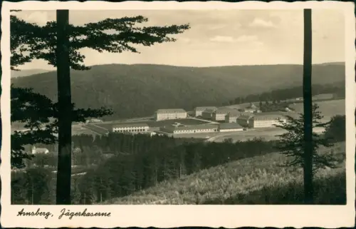 Ansichtskarte Arnsberg Jägerkaserne 1940