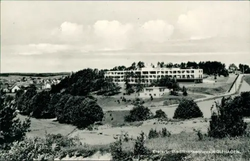 Ansichtskarte Wolfhagen Kreis und Stadtkrankenhaus 1967