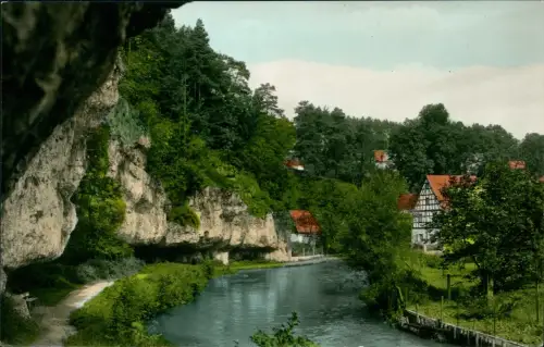 Ansichtskarte Velden/Pegnitz Partie an der Mühle Colorfotokarte 1973