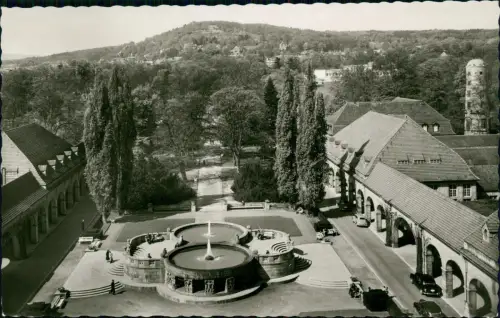 Ansichtskarte Bad Nauheim Blick über den Sprudelhof auf die Stadt 1962